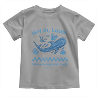 Funny Whale Shark Christian Bible Jonah 1:17 Toddler T Shirt Get In Loser We're Doing God's Will