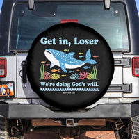 Colorful Whale Shark Christian Bible Jonah 1:17 Spare Tire Cover Funny Get In Loser We're Doing God's Will