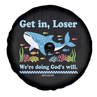 Colorful Whale Shark Christian Bible Jonah 1:17 Spare Tire Cover Funny Get In Loser We're Doing God's Will