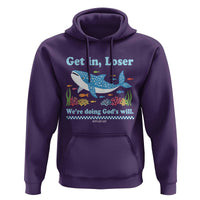 Colorful Whale Shark Christian Bible Jonah 1:17 Hoodie Funny Get In Loser We're Doing God's Will