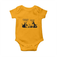 Funny George Washington and Jesus Conversation Baby Onesie Dude I Know Founding Values and Faith Political Commentary