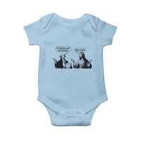 Funny George Washington and Jesus Conversation Baby Onesie Dude I Know Founding Values and Faith Political Commentary