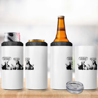 Funny George Washington and Jesus Conversation 4 in 1 Can Cooler Tumbler Dude I Know Founding Values and Faith Political Commentary