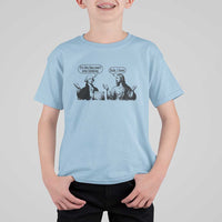 Funny George Washington and Jesus Conversation T Shirt For Kid Dude I Know Founding Values and Faith Political Commentary