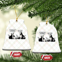 Funny George Washington and Jesus Conversation Ceramic Ornament Dude I Know Founding Values and Faith Political Commentary