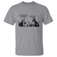 Funny George Washington and Jesus Conversation T Shirt Dude I Know Founding Values and Faith Political Commentary