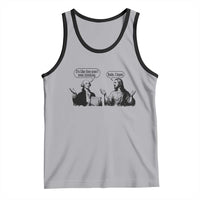 Funny George Washington and Jesus Conversation Tank Top Dude I Know Founding Values and Faith Political Commentary