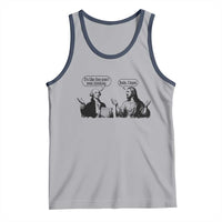 Funny George Washington and Jesus Conversation Tank Top Dude I Know Founding Values and Faith Political Commentary
