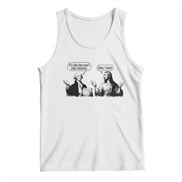 Funny George Washington and Jesus Conversation Tank Top Dude I Know Founding Values and Faith Political Commentary