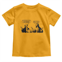 Funny George Washington and Jesus Conversation Toddler T Shirt Dude I Know Founding Values and Faith Political Commentary