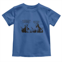 Funny George Washington and Jesus Conversation Toddler T Shirt Dude I Know Founding Values and Faith Political Commentary