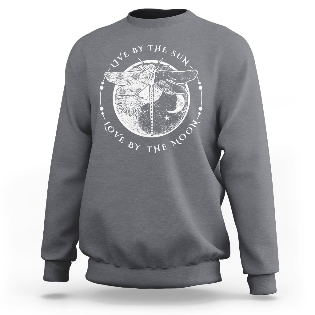 Live By The Sun Love By The Moon Dragonfly Moon Child Shirt, Dragonfly T-shirt, Dragonfly Lover Gift, Insect Lover Shirt Sweatshirt - Wonder Print Shop