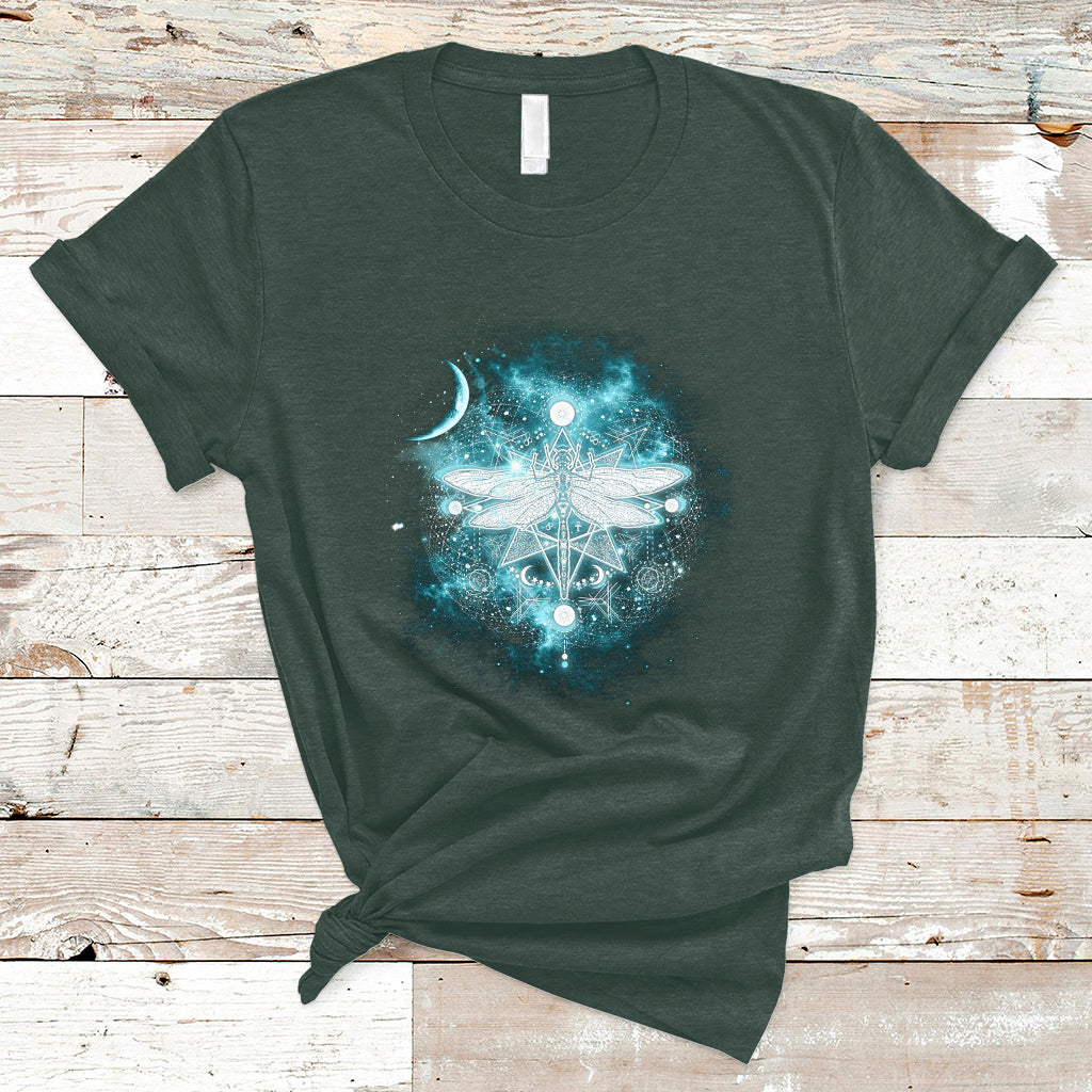 Cosmic Boho Mystic Dragonfly Mystical Night Sky Dragonflies Shirt, Dragonfly T-shirt, Dragonfly Lover Gift, Insect Lover Shirt T Shirt - Wonder Print Shop