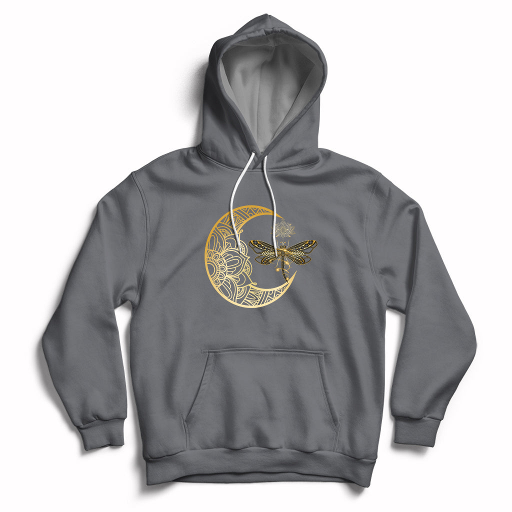 Dragonfly Mandala Insect Nature Spiritual Mystic Peaceful Meditation Magical Shirt, Dragonfly T-shirt, Dragonfly Gift, Insect Lover Shirt, Spiritual Shirt, Nature Lover Gift Hoodie - Wonder Print Shop