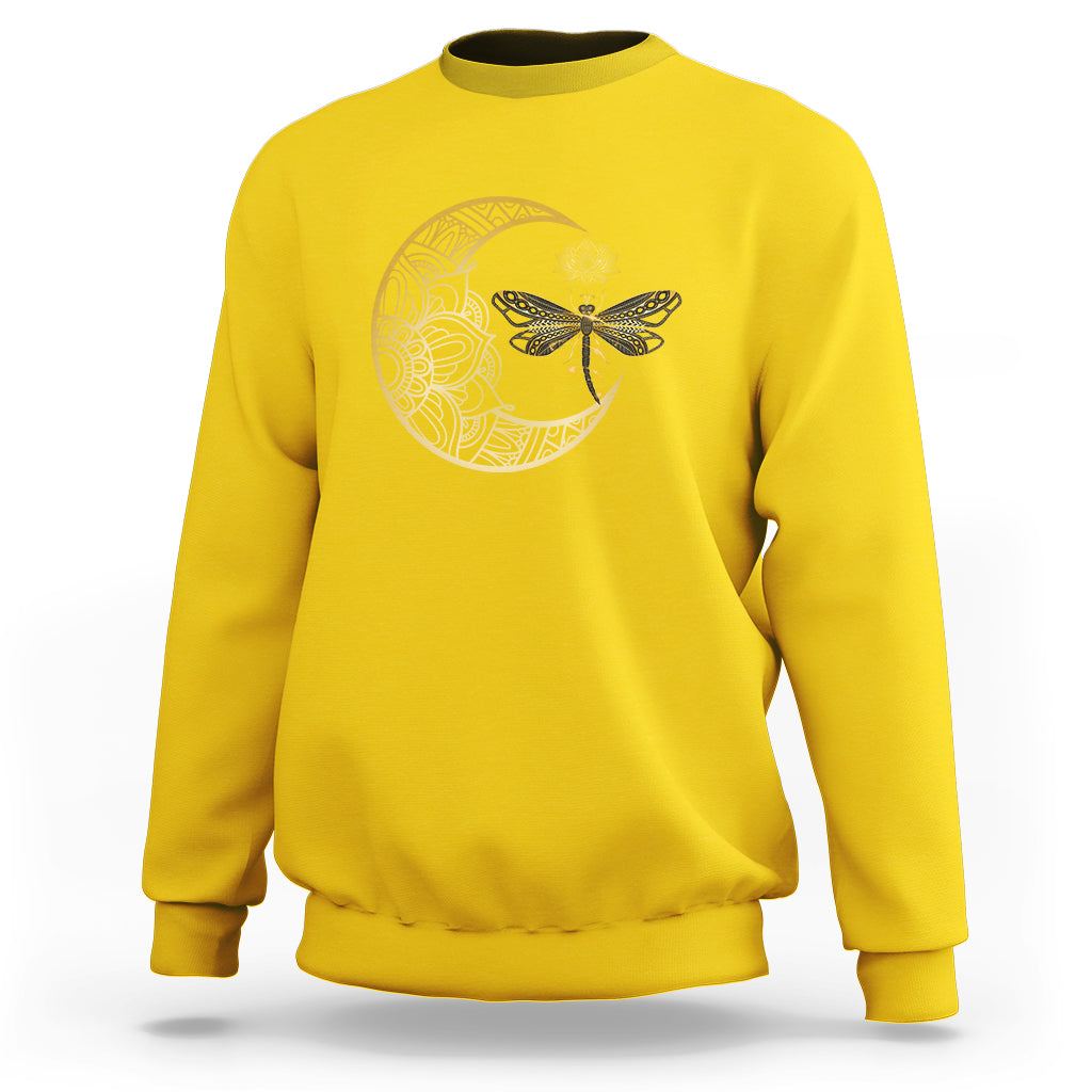 Dragonfly Mandala Insect Nature Spiritual Mystic Peaceful Meditation Magical Shirt, Dragonfly T-shirt, Dragonfly Gift, Insect Lover Shirt, Spiritual Shirt, Nature Lover Gift Sweatshirt - Wonder Print Shop
