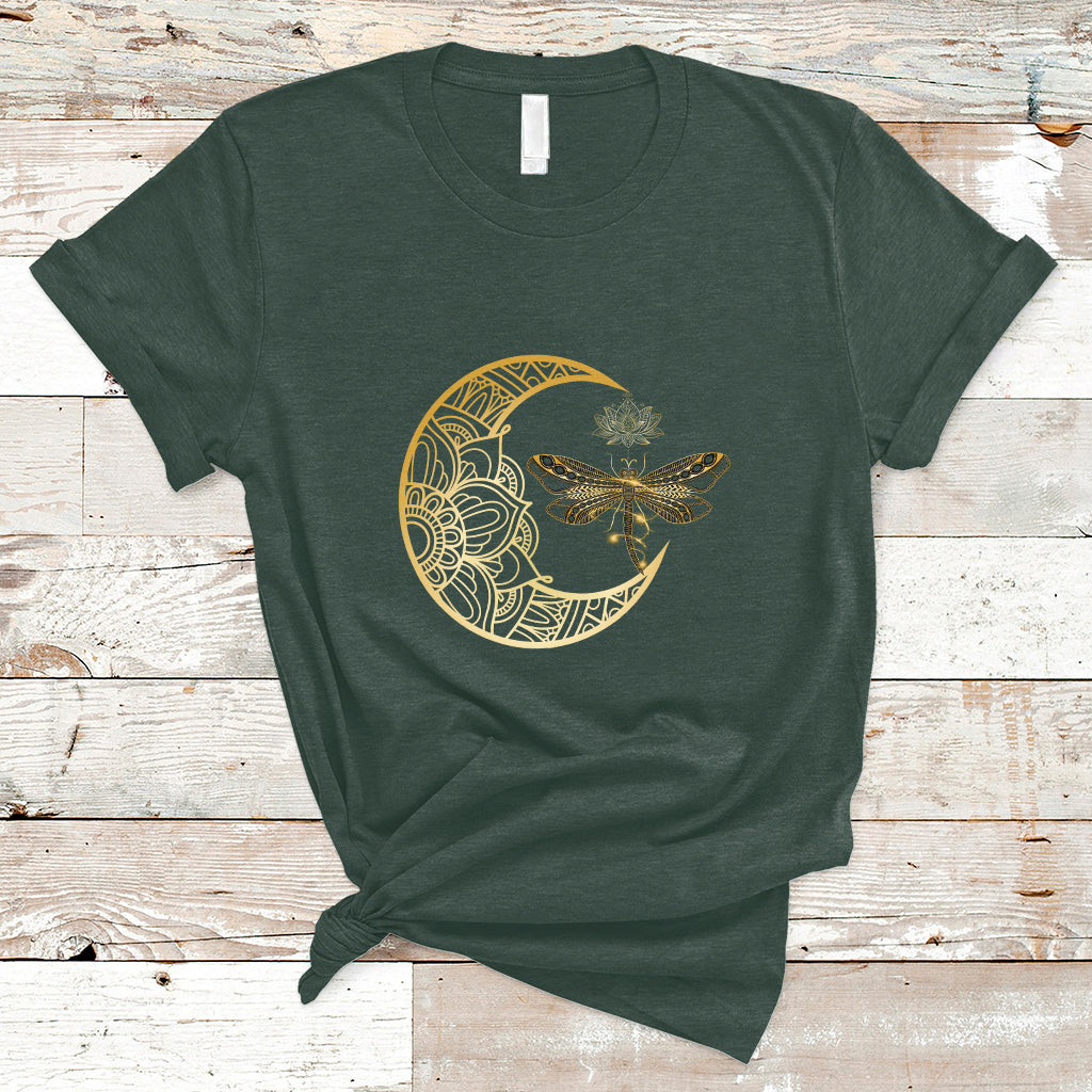 Dragonfly Mandala Insect Nature Spiritual Mystic Peaceful Meditation Magical Shirt, Dragonfly T-shirt, Dragonfly Gift, Insect Lover Shirt, Spiritual Shirt, Nature Lover Gift T Shirt - Wonder Print Shop