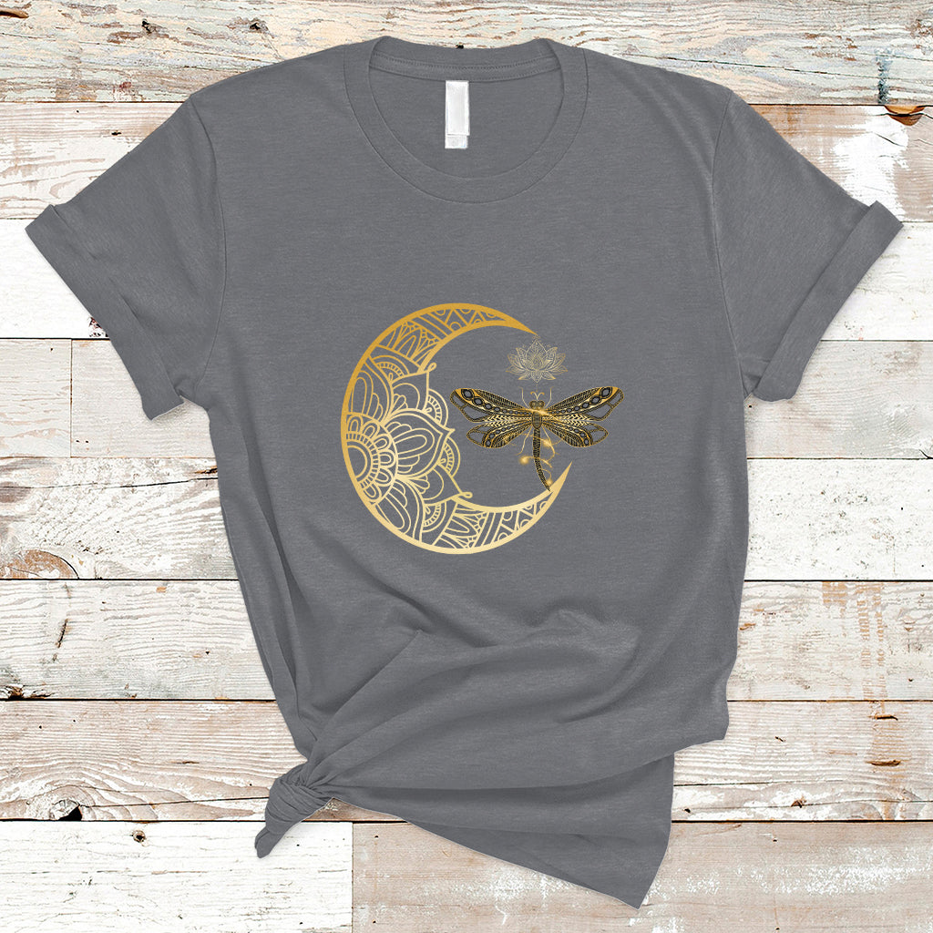 Dragonfly Mandala Insect Nature Spiritual Mystic Peaceful Meditation Magical Shirt, Dragonfly T-shirt, Dragonfly Gift, Insect Lover Shirt, Spiritual Shirt, Nature Lover Gift T Shirt - Wonder Print Shop