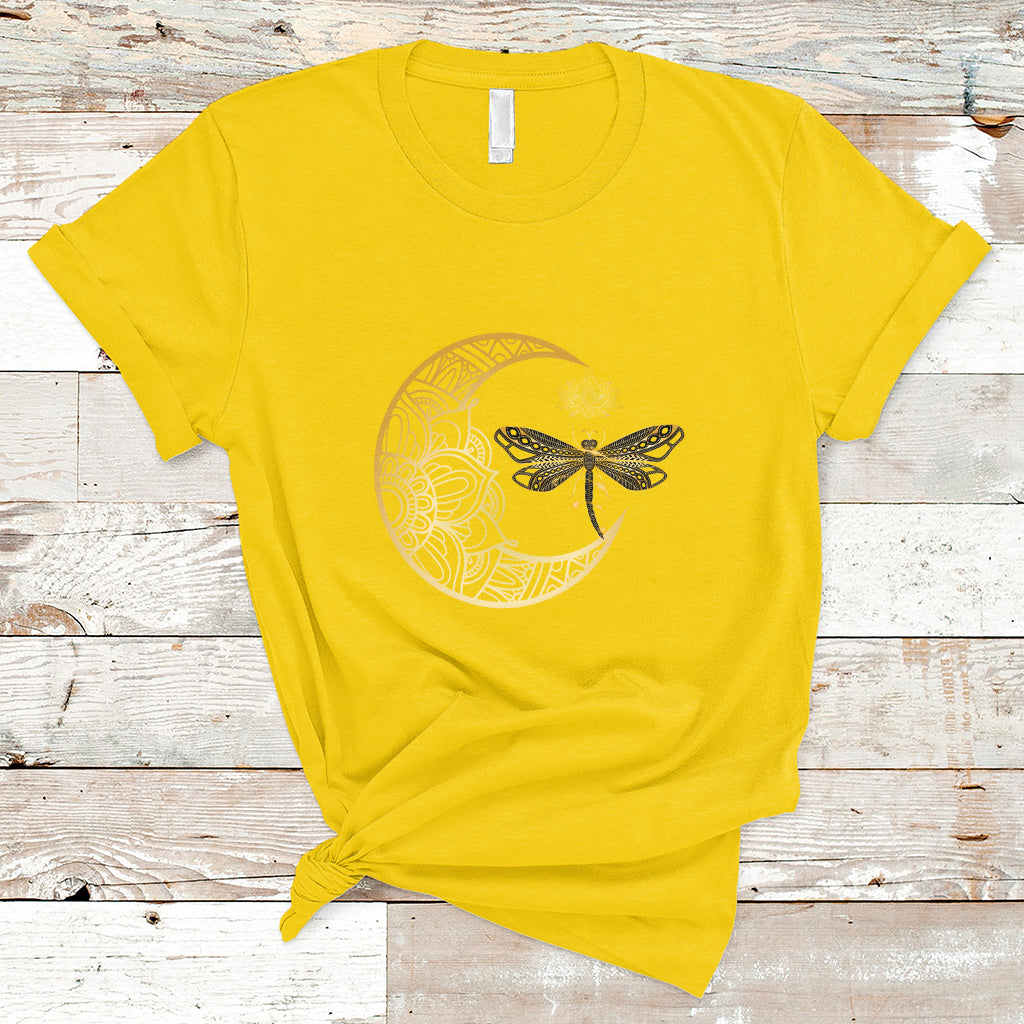 Dragonfly Mandala Insect Nature Spiritual Mystic Peaceful Meditation Magical Shirt, Dragonfly T-shirt, Dragonfly Gift, Insect Lover Shirt, Spiritual Shirt, Nature Lover Gift T Shirt - Wonder Print Shop