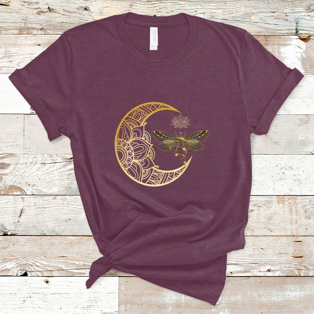 Dragonfly Mandala Insect Nature Spiritual Mystic Peaceful Meditation Magical Shirt, Dragonfly T-shirt, Dragonfly Gift, Insect Lover Shirt, Spiritual Shirt, Nature Lover Gift T Shirt - Wonder Print Shop