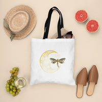 Mandala Dragonfly Spiritual Mystic Meditation Magical Tote Bag, Dragonfly Tote Bag, Dragonfly Gift, Spiritual Animal, Nature Lover Gift Tote Bag - Wonder Print Shop