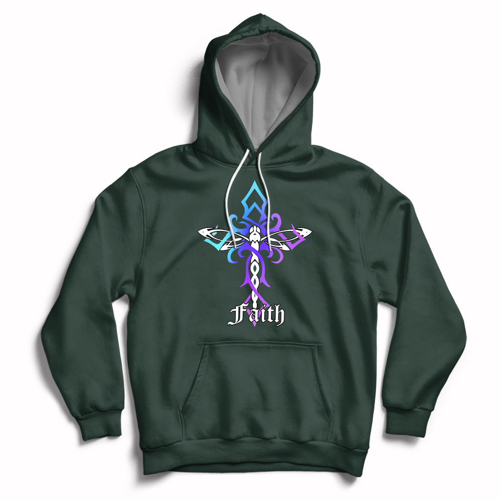Dragonfly Cross Jesus Faith Christian God Believer Spiritual Religious Shirt, Dragonfly T-shirt, Dragonfly Gift, Insect Lover Shirt, Spiritual Shirt, Nature Lover Gift Hoodie - Wonder Print Shop