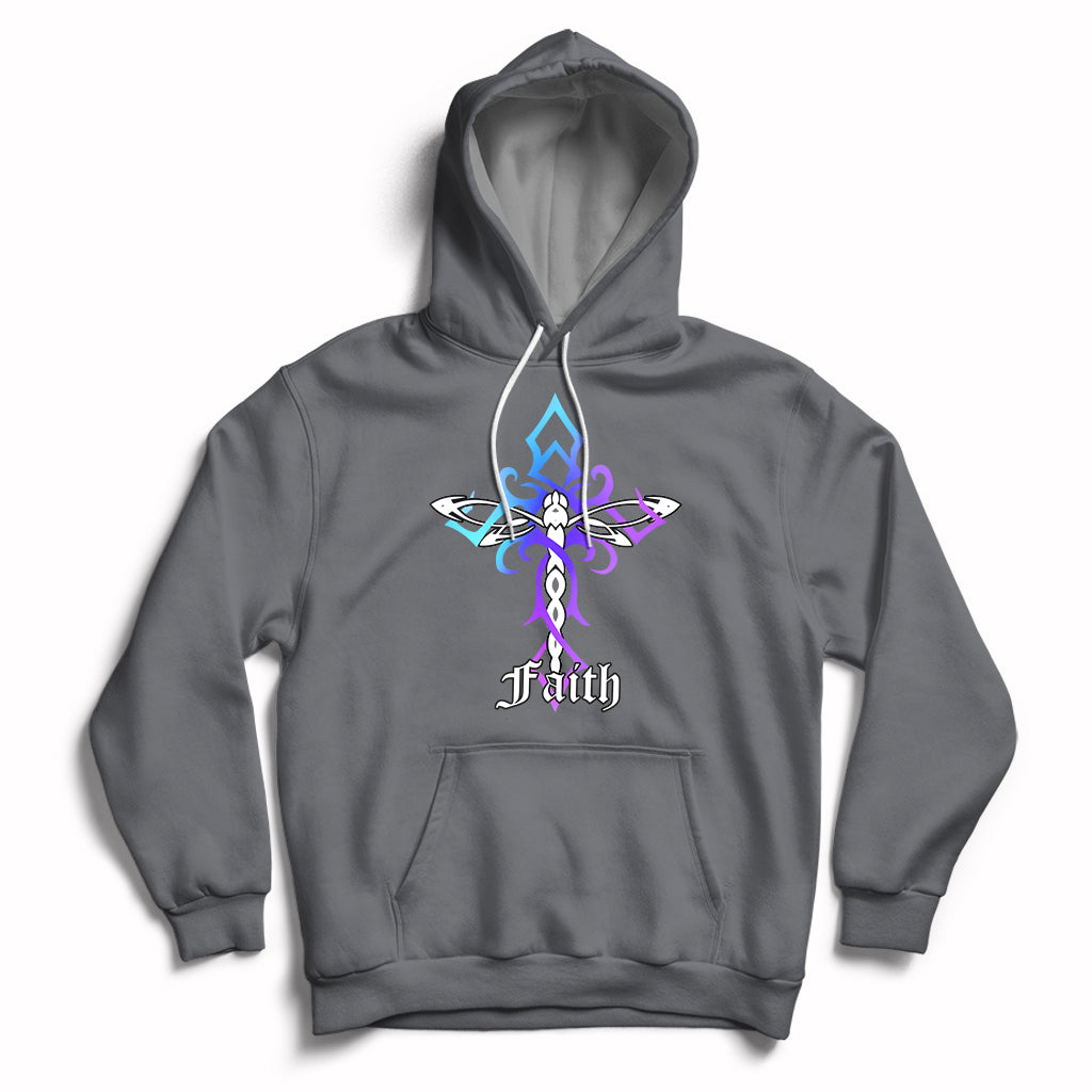 Dragonfly Cross Jesus Faith Christian God Believer Spiritual Religious Shirt, Dragonfly T-shirt, Dragonfly Gift, Insect Lover Shirt, Spiritual Shirt, Nature Lover Gift Hoodie - Wonder Print Shop