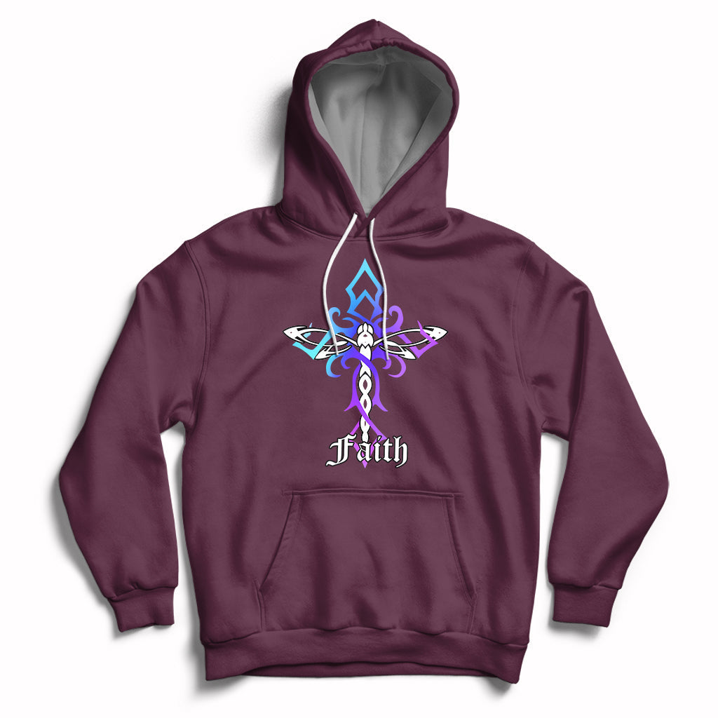 Dragonfly Cross Jesus Faith Christian God Believer Spiritual Religious Shirt, Dragonfly T-shirt, Dragonfly Gift, Insect Lover Shirt, Spiritual Shirt, Nature Lover Gift Hoodie - Wonder Print Shop