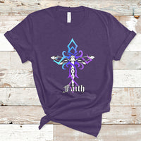 Dragonfly Cross Jesus Faith Christian God Believer Spiritual Religious Shirt, Dragonfly T-shirt, Dragonfly Gift, Insect Lover Shirt, Spiritual Shirt, Nature Lover Gift T Shirt - Wonder Print Shop