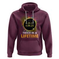 Total Solar Eclipse Hoodie Twice In A Life Time American Totality 2024 2017 - Wonder Print Shop