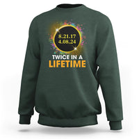 Total Solar Eclipse Sweatshirt Twice In A Life Time American Totality 2024 2017 - Wonder Print Shop