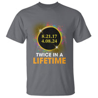 Total Solar Eclipse T Shirt Twice In A Life Time American Totality 2024 2017 - Wonder Print Shop