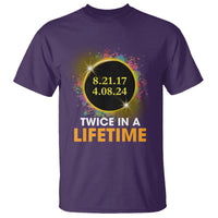 Total Solar Eclipse T Shirt Twice In A Life Time American Totality 2024 2017 - Wonder Print Shop