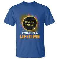 Total Solar Eclipse T Shirt Twice In A Life Time American Totality 2024 2017 - Wonder Print Shop