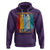 Total Solar Eclipse Hoodie Retro American Totality Tour Map April 8 2024 - Wonder Print Shop