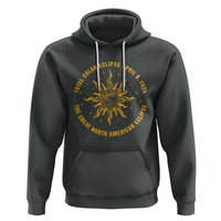 Celestial Total Solar Eclipse Hoodie April 8 2024 The Great North American Eclipse - Wonder Print Shop