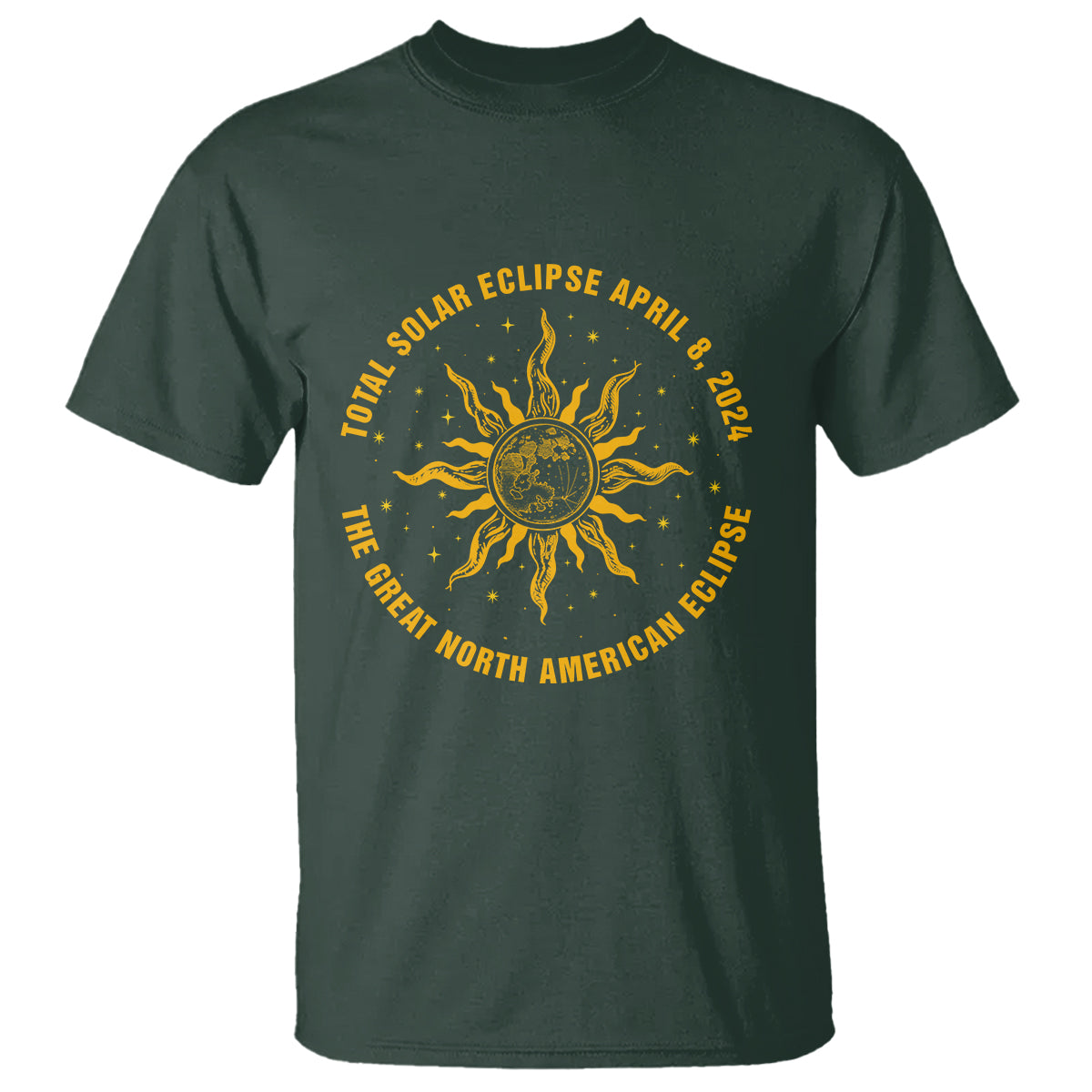 Celestial Total Solar Eclipse T Shirt April 8 2024 The Great North American Eclipse - Wonder Print Shop