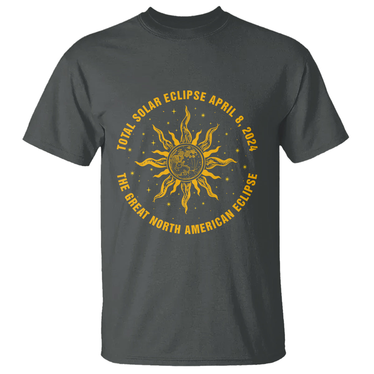 Celestial Total Solar Eclipse T Shirt April 8 2024 The Great North American Eclipse - Wonder Print Shop