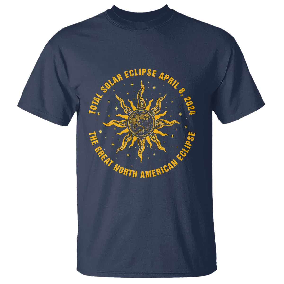 Celestial Total Solar Eclipse T Shirt April 8 2024 The Great North American Eclipse - Wonder Print Shop