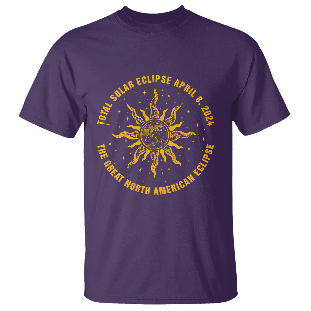 Celestial Total Solar Eclipse T Shirt April 8 2024 The Great North American Eclipse - Wonder Print Shop