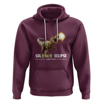 Total Solar Eclipse Dinosaur Hoodie Solrawr Eclipse April 8 2024 - Wonder Print Shop