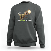Total Solar Eclipse Dinosaur Sweatshirt Solrawr Eclipse April 8 2024 - Wonder Print Shop