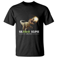 Total Solar Eclipse Dinosaur T Shirt Solrawr Eclipse April 8 2024 - Wonder Print Shop