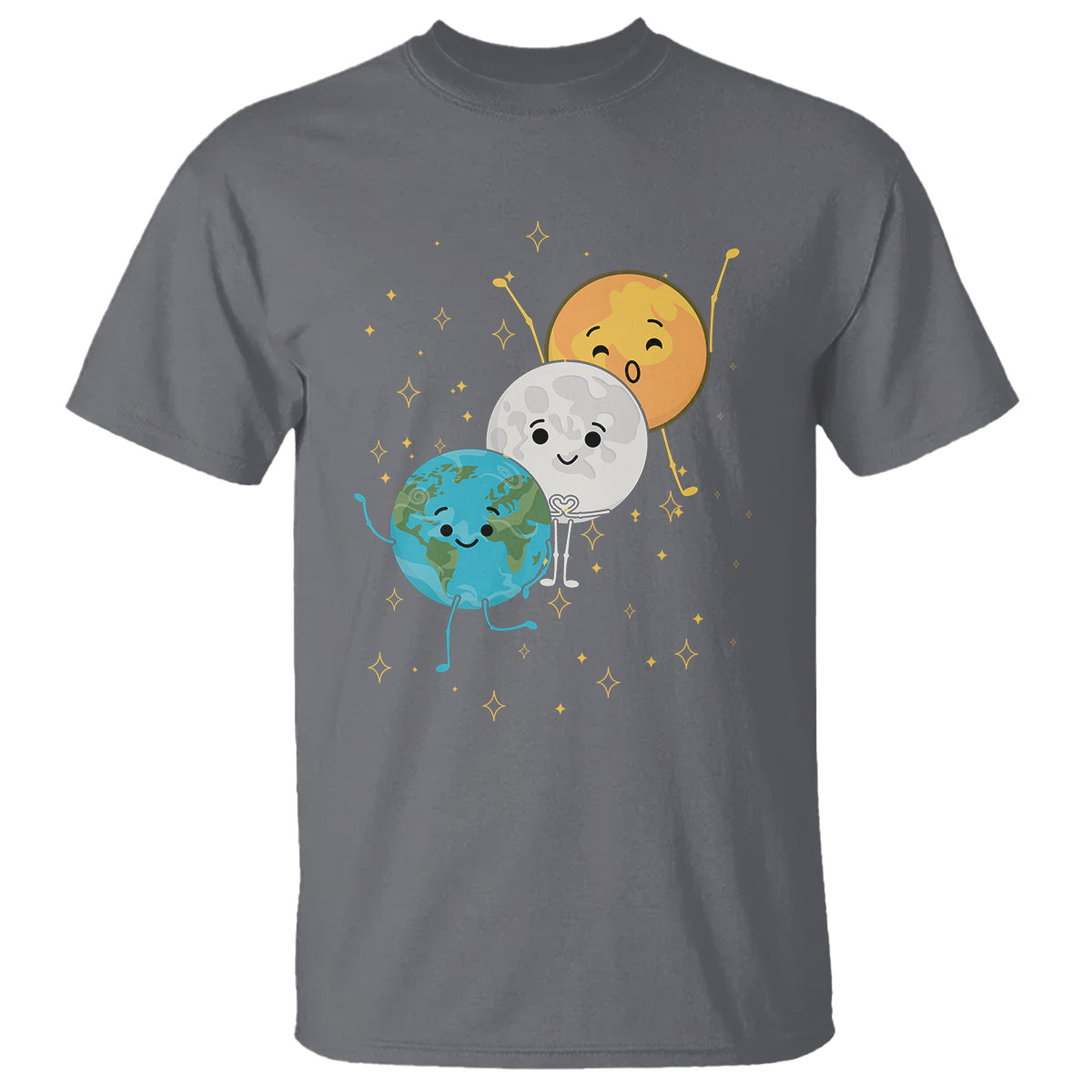Funny Total Solar Eclipse T Shirt Cute Earth Moon Sun American Totality April 8 2024 - Wonder Print Shop