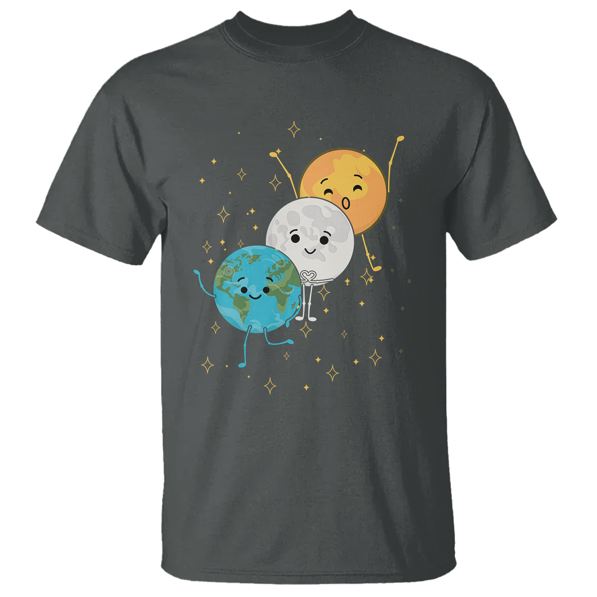 Funny Total Solar Eclipse T Shirt Cute Earth Moon Sun American Totality April 8 2024 - Wonder Print Shop