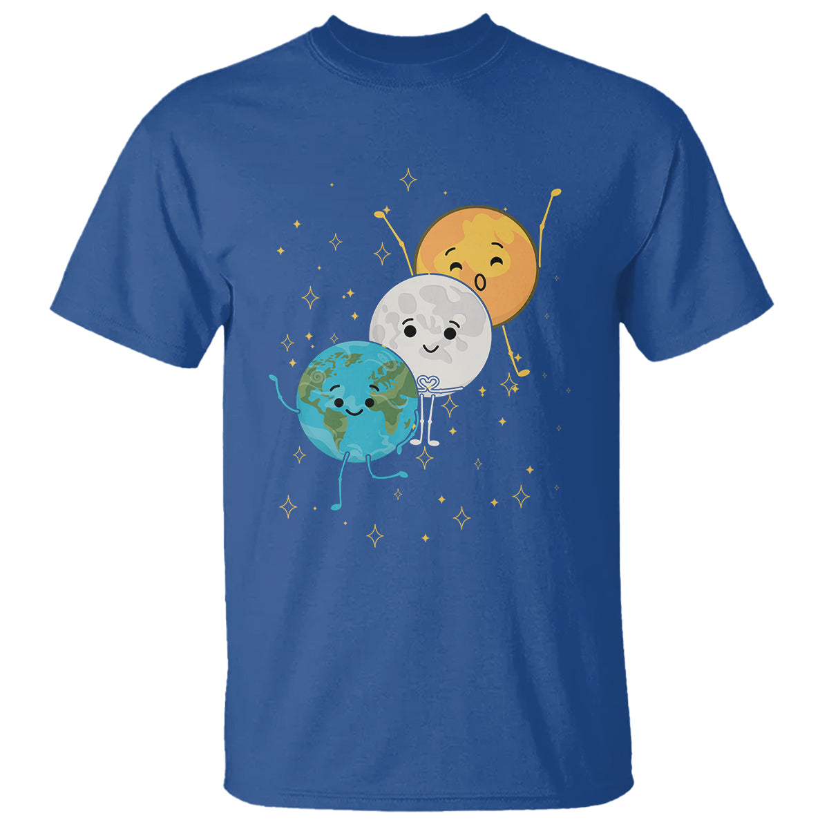 Funny Total Solar Eclipse T Shirt Cute Earth Moon Sun American Totality April 8 2024 - Wonder Print Shop