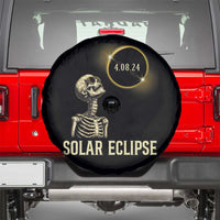 Total Solar Eclipse Skeleton Spare Tire Cover Funny Watching American Totality April 8 2024 Matching