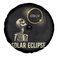 Total Solar Eclipse Skeleton Spare Tire Cover Funny Watching American Totality April 8 2024 Matching