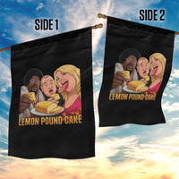 Funny Lemon Pound Cake Meme Garden Flag Retro Edgy Music Humor Gift for Party Lovers