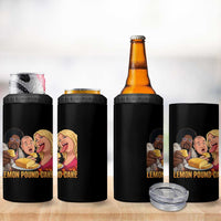Funny Lemon Pound Cake Meme 4 in 1 Can Cooler Tumbler Retro Edgy Music Humor Gift for Party Lovers
