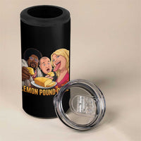 Funny Lemon Pound Cake Meme 4 in 1 Can Cooler Tumbler Retro Edgy Music Humor Gift for Party Lovers